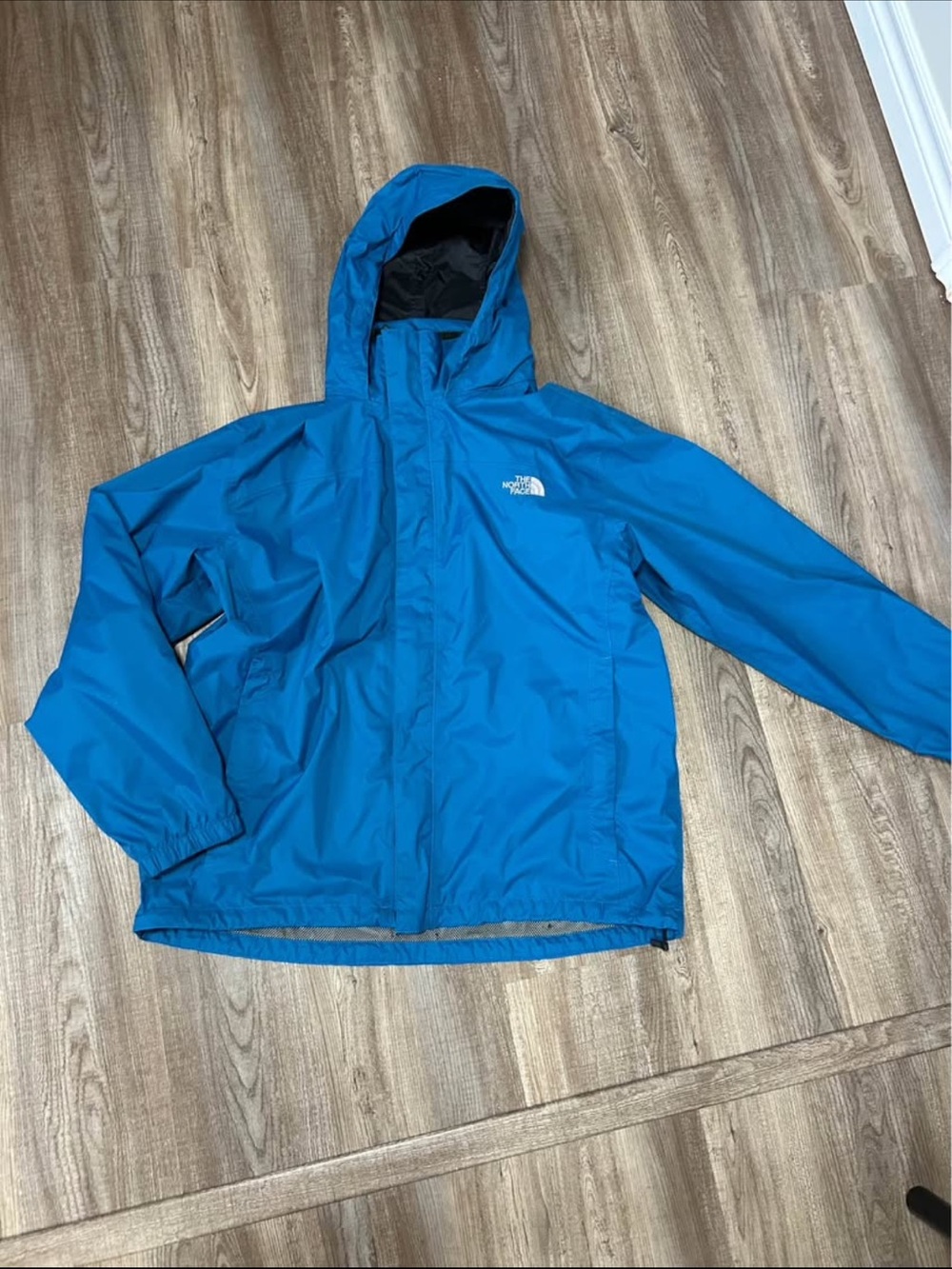 The North Face Men’s Blue Waterproof Hooded Raincoat